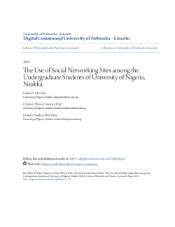 The Use of Social Networking Sites among the Undergraduate
