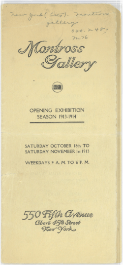 Opening exhibition, season 1913-1914.