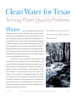 Clean Water for Texas - Sulphur River Basin Authority