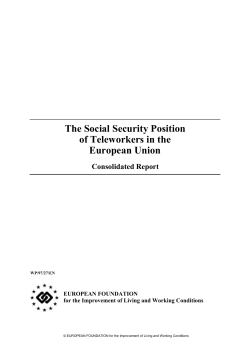 The Social Security Position of Teleworkers in the European Union