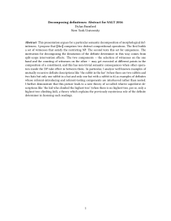 Decomposing definiteness