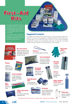 First-Aid Kits - Civil Aviation Authority of New Zealand