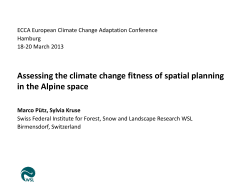 Folie 1 - eccaconf.eu - 1st European Climate Change Adaptation
