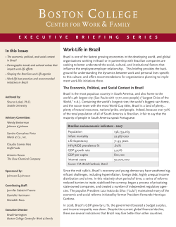 Work-Life in Brazil - Boston College Home Page