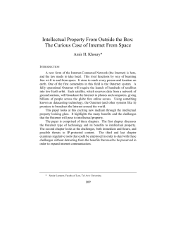 Intellectual Property From Outside the Box