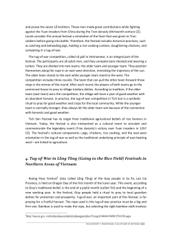 4. Tug-of-War in Lồng Tồng (Going to the Rice Field