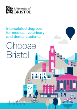 Intercalated degrees for medical, veterinary and dental students