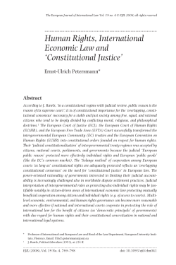 Human Rights, International Economic Law and