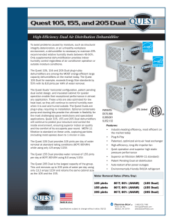 Quest 205 Dual Spec Sheet
