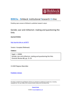 - BIROn - Birkbeck Institutional Research Online