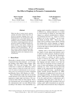 Echoes of Persuasion: The Effect of Euphony in