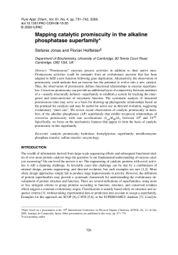 Mapping catalytic promiscuity in the alkaline phosphatase