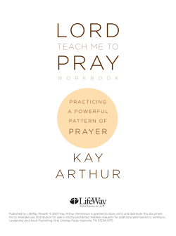 Lord Teach Me to Pray