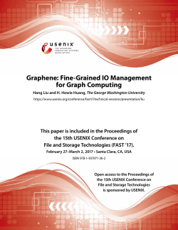 Graphene: Fine-Grained IO Management for Graph