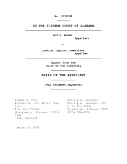 Roy S. Moore v. Judicial Inquiry Commission