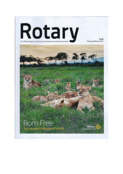 Keep Wildlife Wild Rotary Magazine February 2017