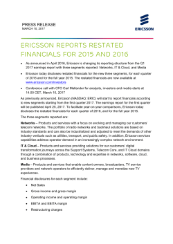Press Release Ericsson