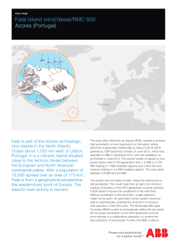 Faial Island wind/diesel/RMC 600 Azores (Portugal)
