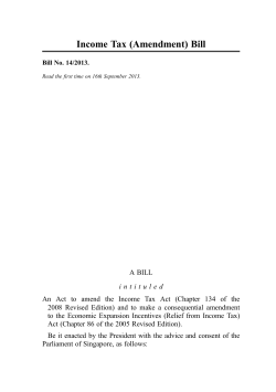 Income Tax (Amendment) Bill