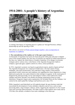 1914-2001: A people`s history of Argentina