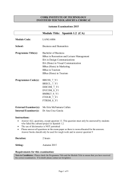 Module Title: Spanish 1.2 (CA)