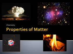 Properties of Matter