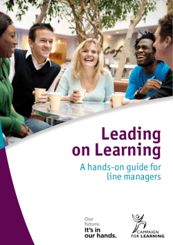 Leading on Learning - University of London