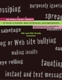 Has a Name - The Ophelia Project