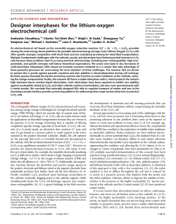 Designer interphases for the lithium