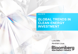 Global trends in clean energy investment