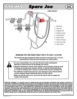 yakima spare joe spare tire bike rack installation instructions manual