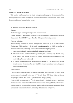 Section 10: FISSION POWER