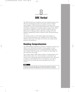 GRE Verbal - Pearsoncmg.com