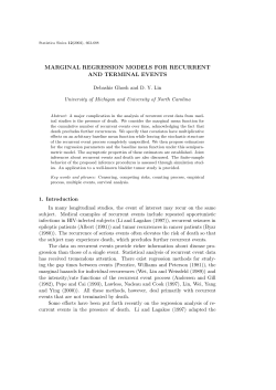 marginal regression models for recurrent and terminal events