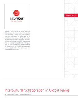 Intercultural Collaboration in Global Teams