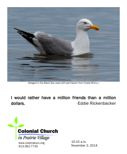 I would rather have a million friends than a million dollars.