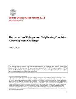 The Impacts of Refugees on Neighboring Countries
