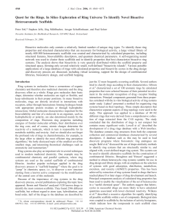 Quest for the Rings. In Silico Exploration of Ring