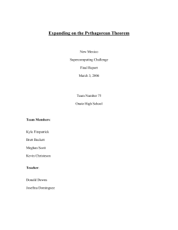 Expanding on the Pythagorean Theorem