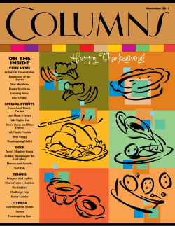 Happy Thanksgiving! - The Country Club of Little Rock