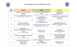 Computing Curriculum Map 2015-2016