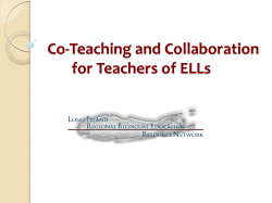 L.I. RBERN Co-Teaching Presentation for Teachers