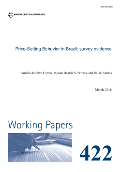 Price-Setting Behavior in Brazil: survey evidence