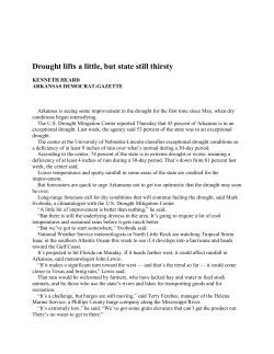 Drought lifts a little, but state still thirsty - Global Warming