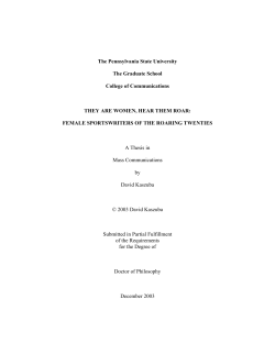 The Graduate School College of Communications