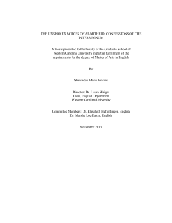 The unspoken voices of apartheid