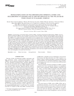 biomagnification of polybrominated diphenyl ether