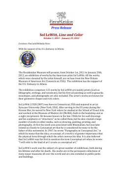 Sol LeWitt, Line and Color - Pan Art Connections, Inc.