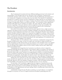 Scripted Debate on the Executive Branch