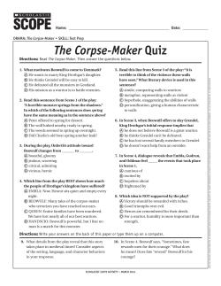 The Corpse-Maker Quiz